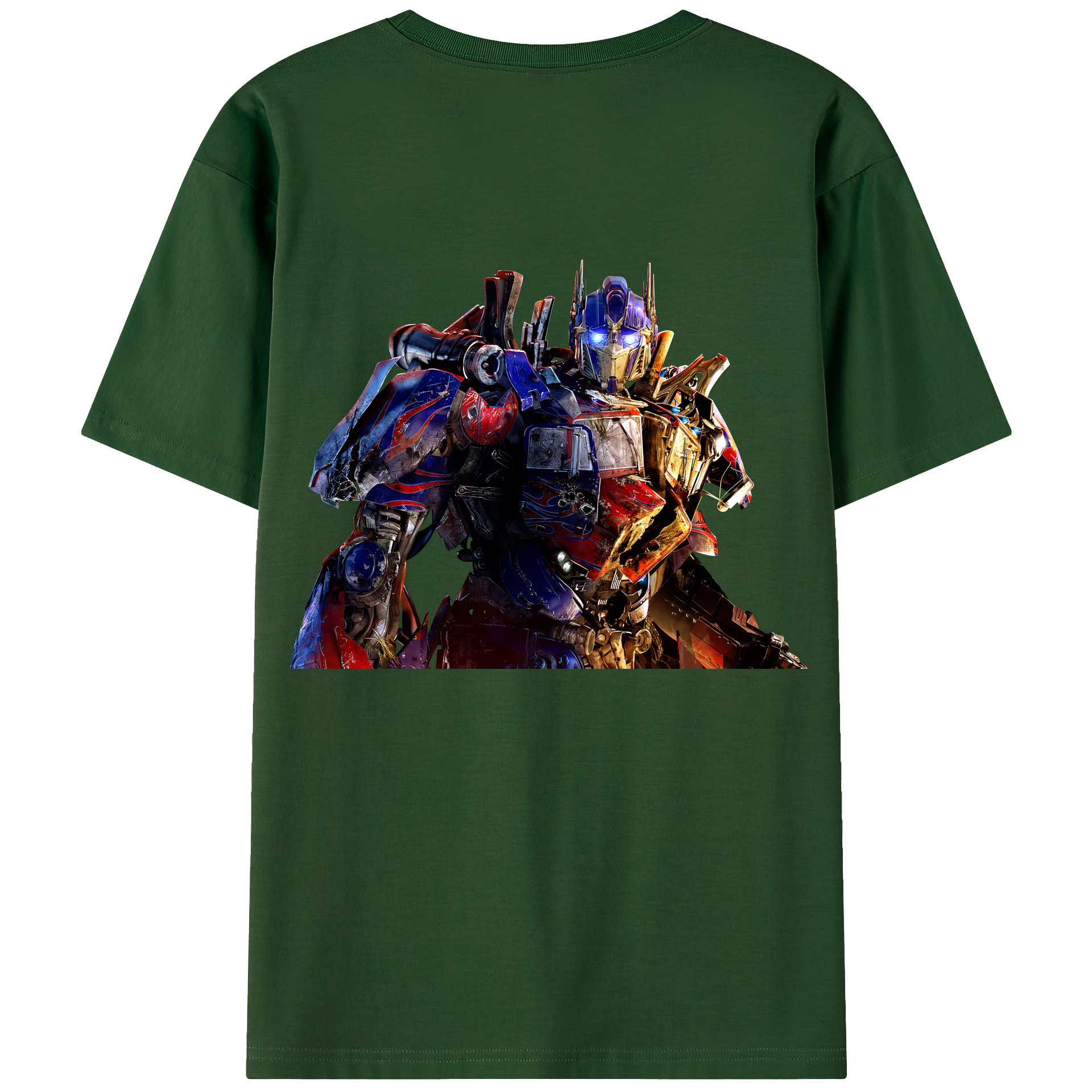 （画像用） Transformers トランスフォーマー 綿100％半袖Tシャツ（背面プリント）
